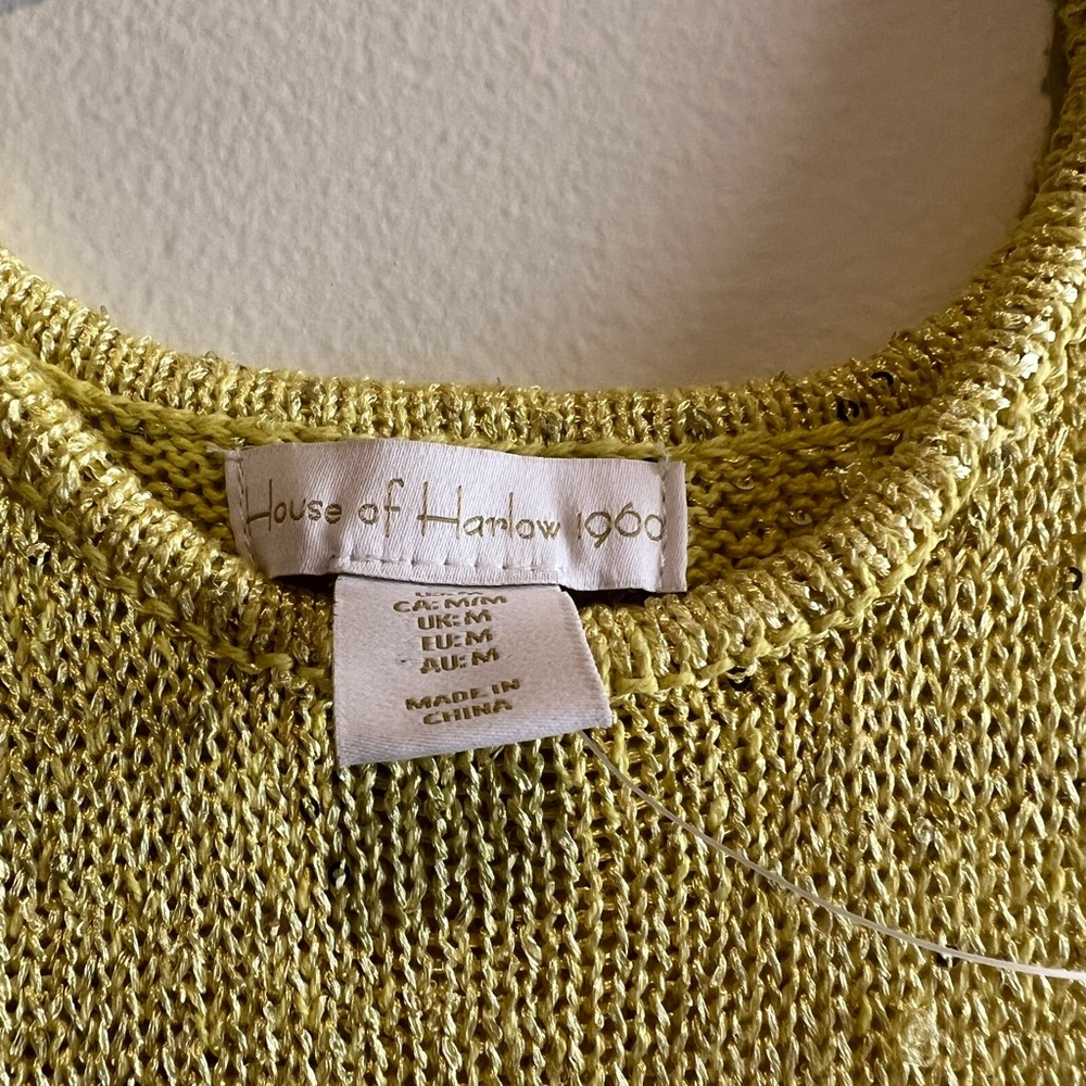 House of Harlow 1960 Yellow Sequin Dress - Picture 4 of 4